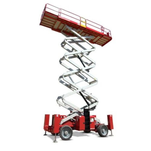 18-21 Meter. Rough Terrain Scissor Lift, Gas or Diesel