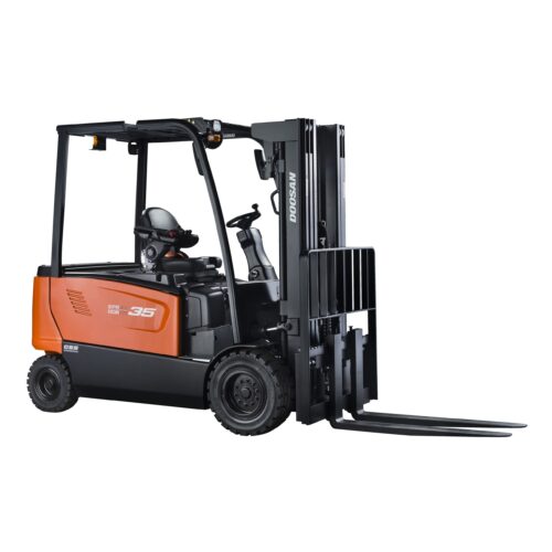 6,000 lb. Electric Warehouse Forklift, Cushion Tires