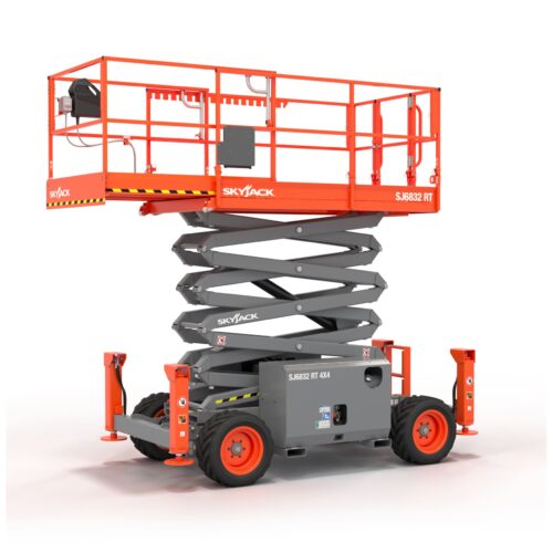 11 Meter Rough Terrain Scissor Lift, Gas or Diesel