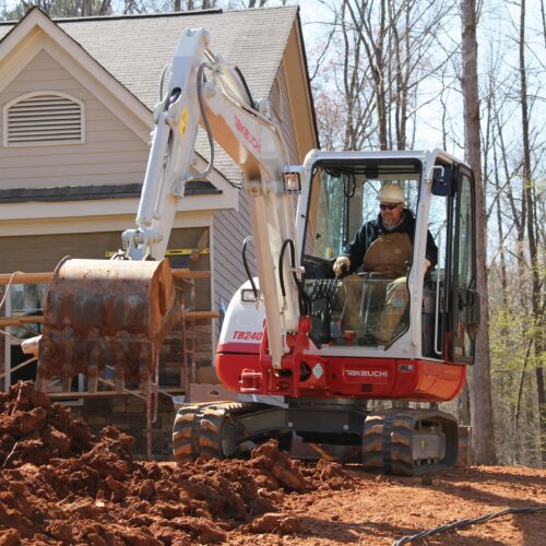 7,000-10,000 lb. Mini Excavator, Zero Tail Swing