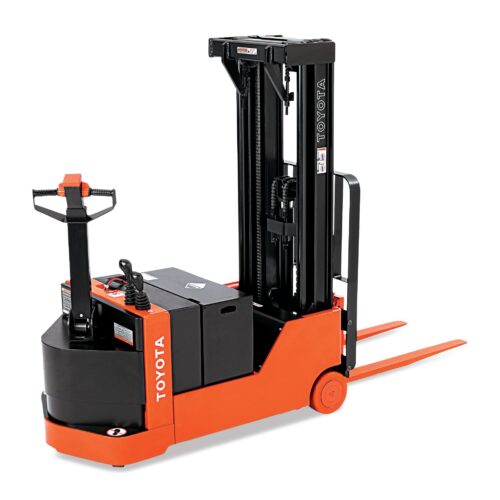 1,000-4,000 lb. Electric Pallet Stacker, Walk Behind, Cushion or Poly Tires